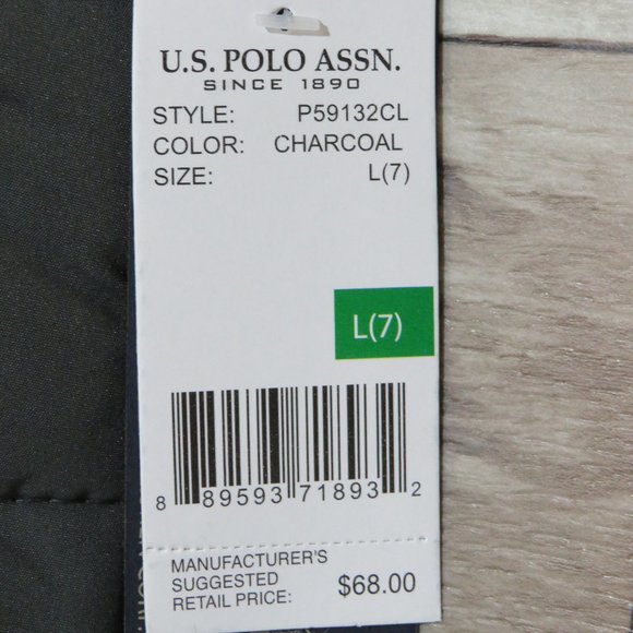 U.S.Polo Assn.*Boy's 3-Piece Set Hoodie Puffer Coat, Long Sleeve Shirt, Jeans L7 - Picture 3 of 15